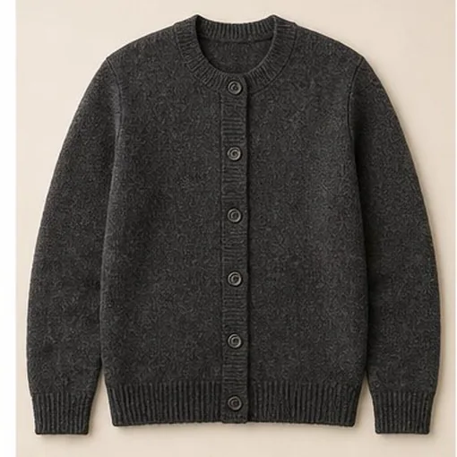 Fine-Knit Button Cardigan — Small